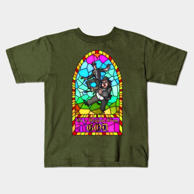 On a Mission From God Kids T-Shirt by vpdesign